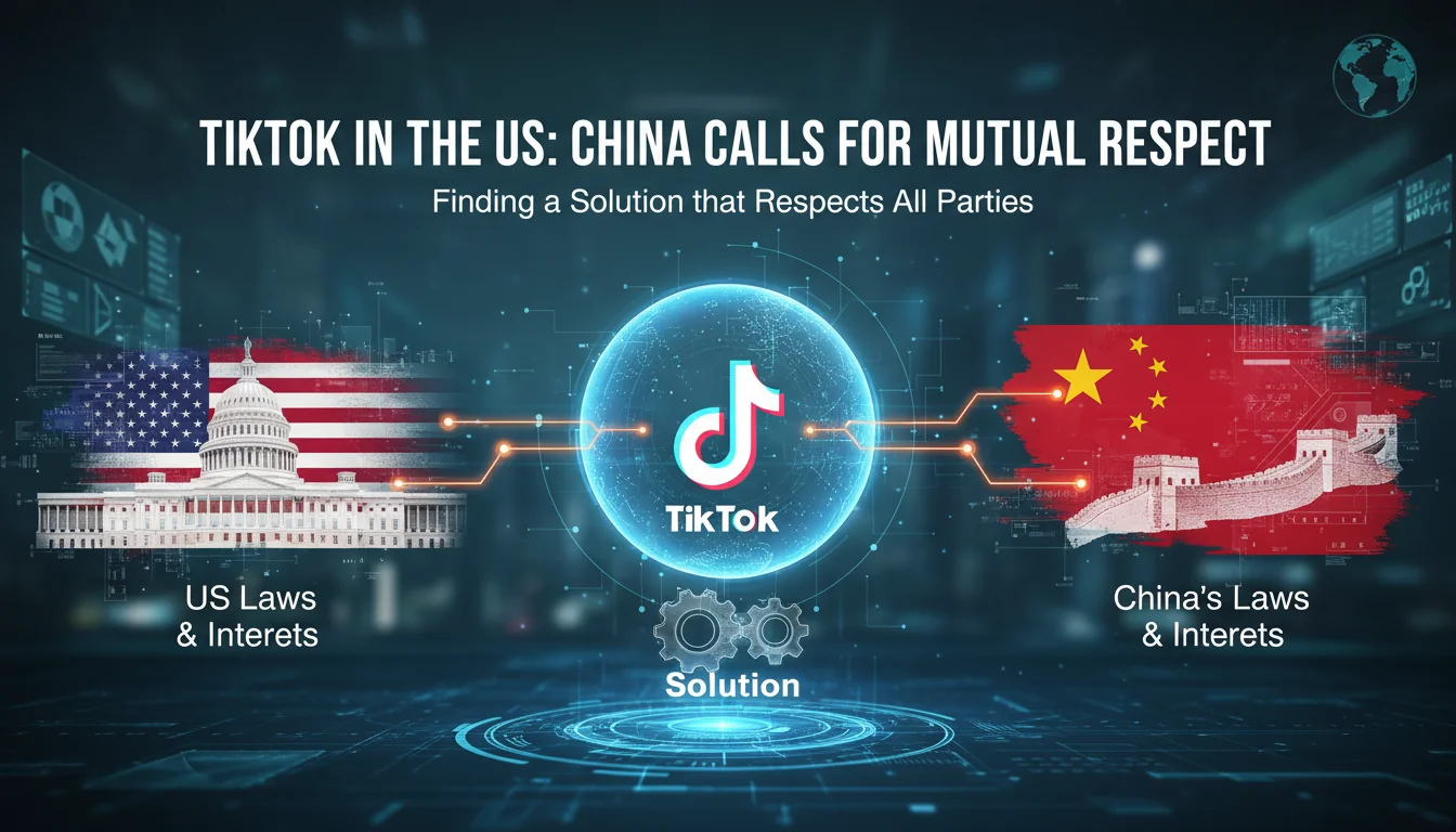 TikTok nos EUA: China pede solução que respeite leis e interesses de todos