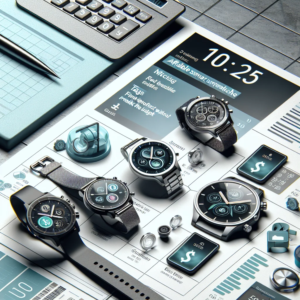**Smartwatches Acessíveis: Encontre o Modelo Perfeito Sem Estourar o Orçamento**
