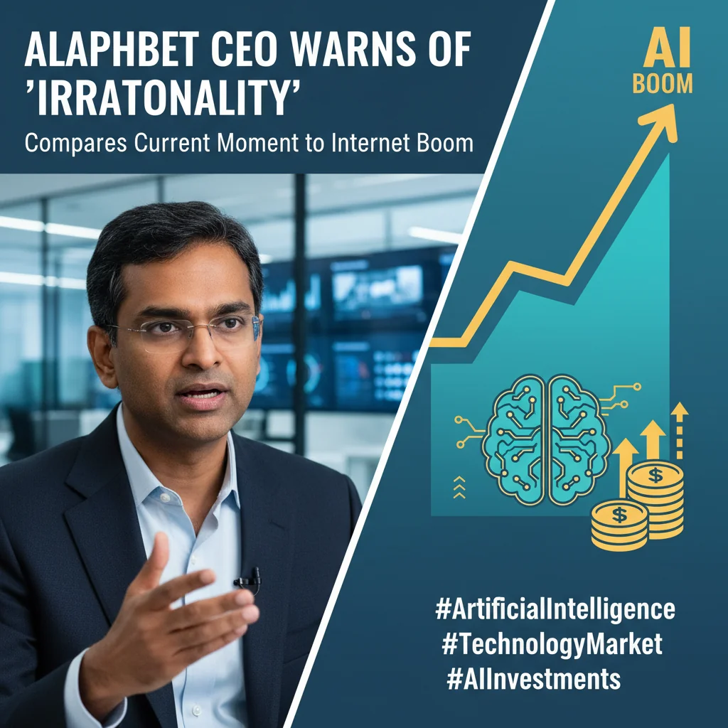 IA: CEO da Alphabet Alerta para "Irracionalidade" e Compara o Momento Atual com o Boom da Internet