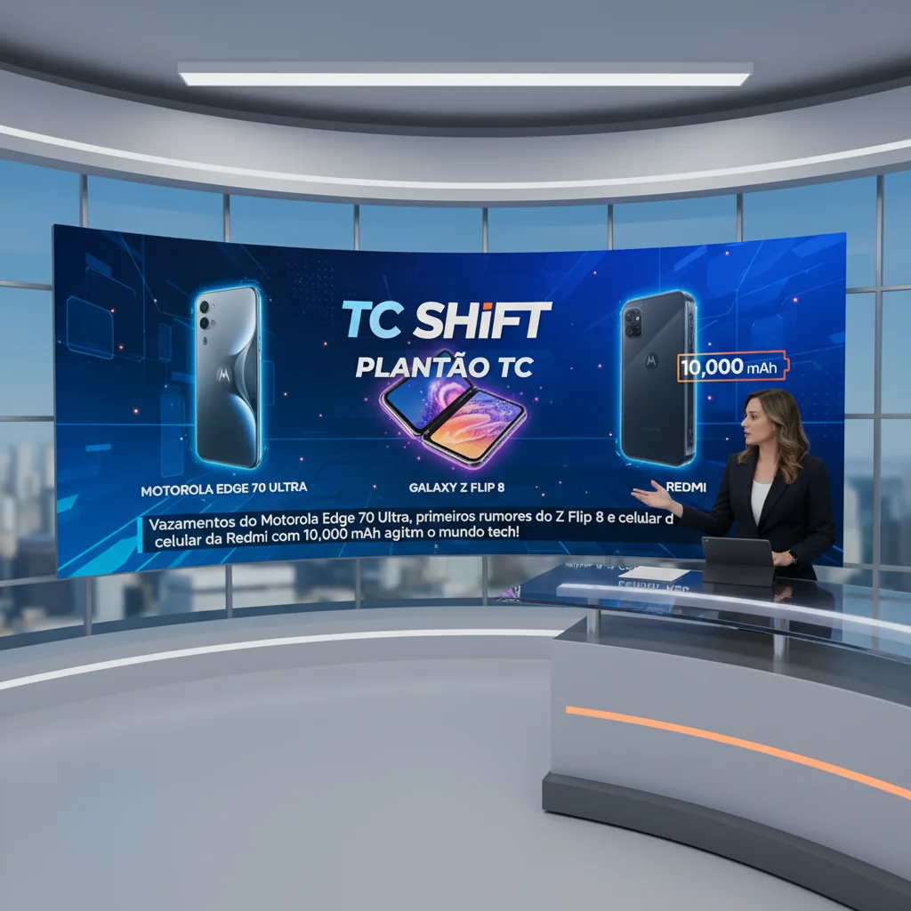 Plantão TC: Vazamentos do Motorola Edge 70 Ultra, primeiros rumores do Z Flip 8 e celular da Redmi com 10.000 mAh agitam o mundo tech!