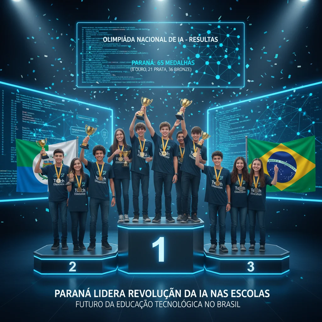 Paraná Lidera Revolução da IA nas Escolas: 65 Medalhas na Olimpíada Nacional e o Futuro da Educação Tecnológica no Brasil