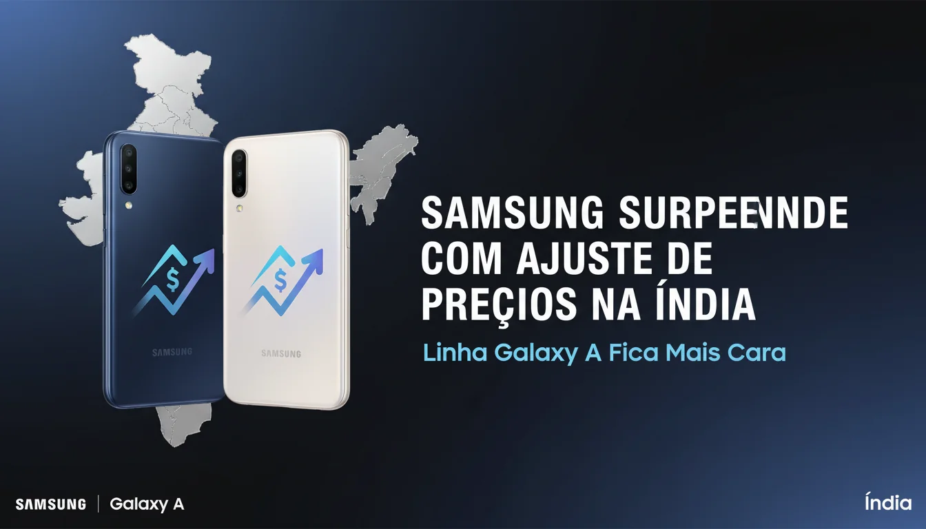 Samsung Surpreende com Ajuste de Preços na Índia: Linha Galaxy A Fica Mais Cara