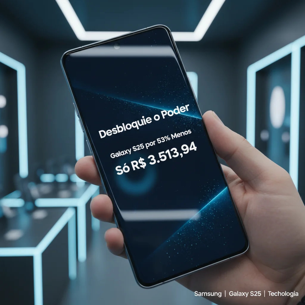Desbloqueie o Poder: Galaxy S25 por 53% Menos, Só R$ 3.513,94
