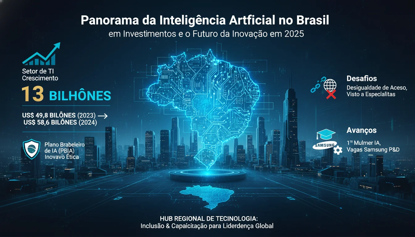 Panorama da Inteligência Artificial no Brasil: R$ 13 Bilhões em Investimentos e o Futuro da Inovação em 2025