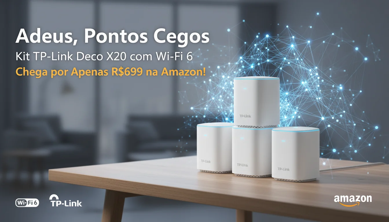 **Adeus, Pontos Cegos: Kit TP-Link Deco X20 com Wi-Fi 6 Chega por Apenas R$699 na Amazon!**