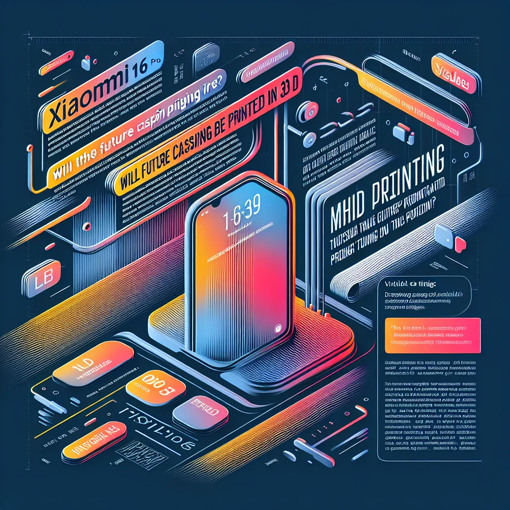 ## Xiaomi 16 Pro: A Carcaça do Futuro Será Impressa em 3D?
