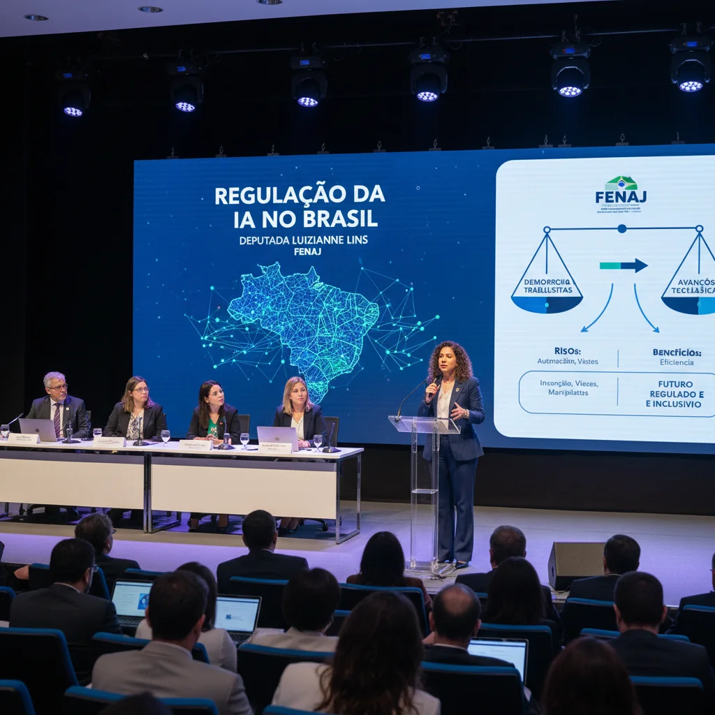 Regulação da IA no Brasil: Deputada Luizianne Lins Leva Debate Essencial ao 40º Congresso Nacional dos Jornalistas