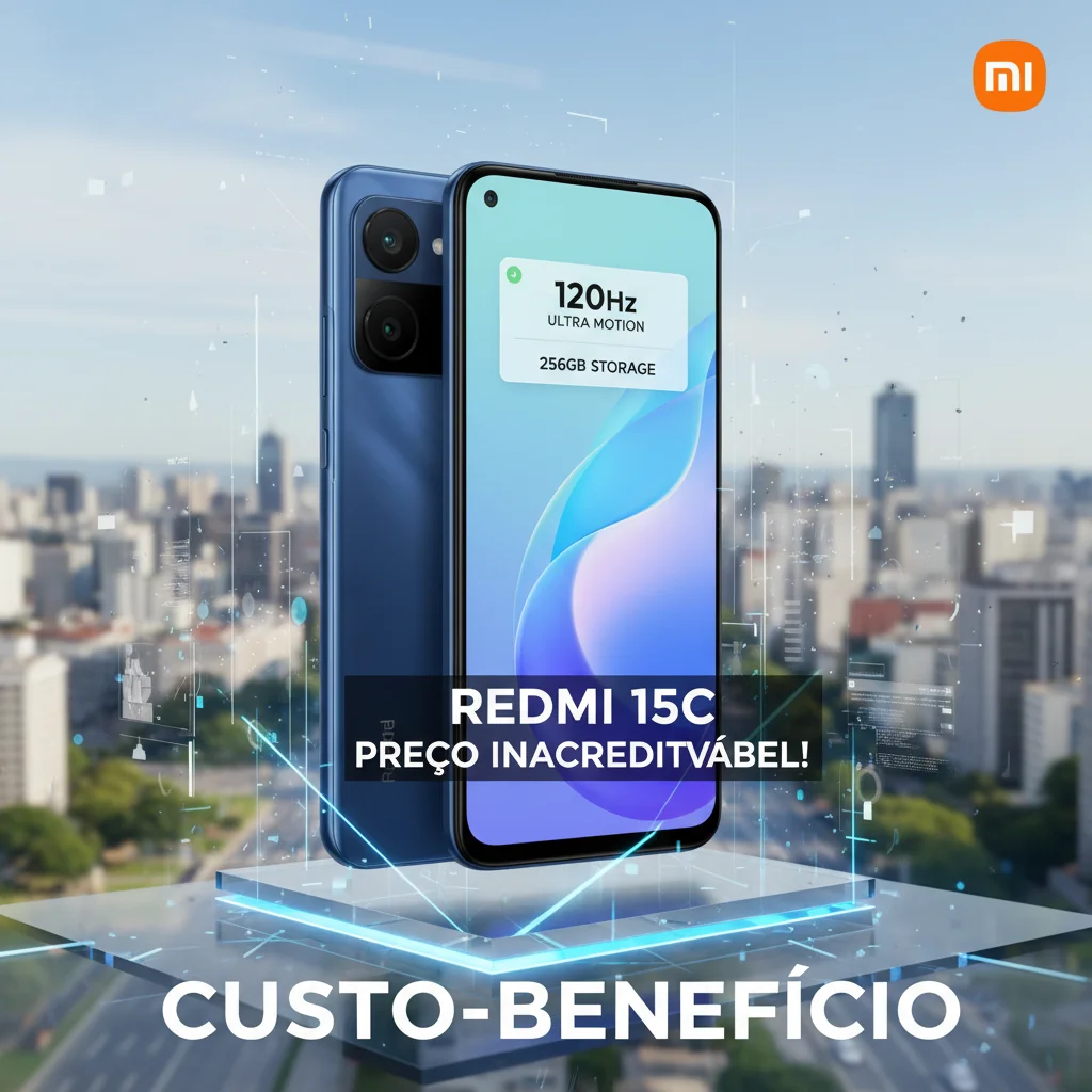 Redmi 15C: A Xiaomi Quebra o Jogo no Brasil com 120Hz, 256GB e Preço Inacreditável!