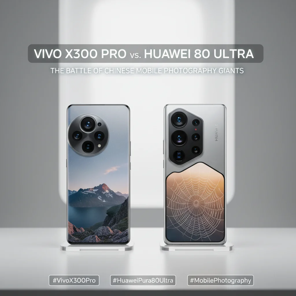 Vivo X300 Pro vs. Huawei Pura 80 Ultra: A Batalha dos Gigantes Chineses da Fotografia Móvel