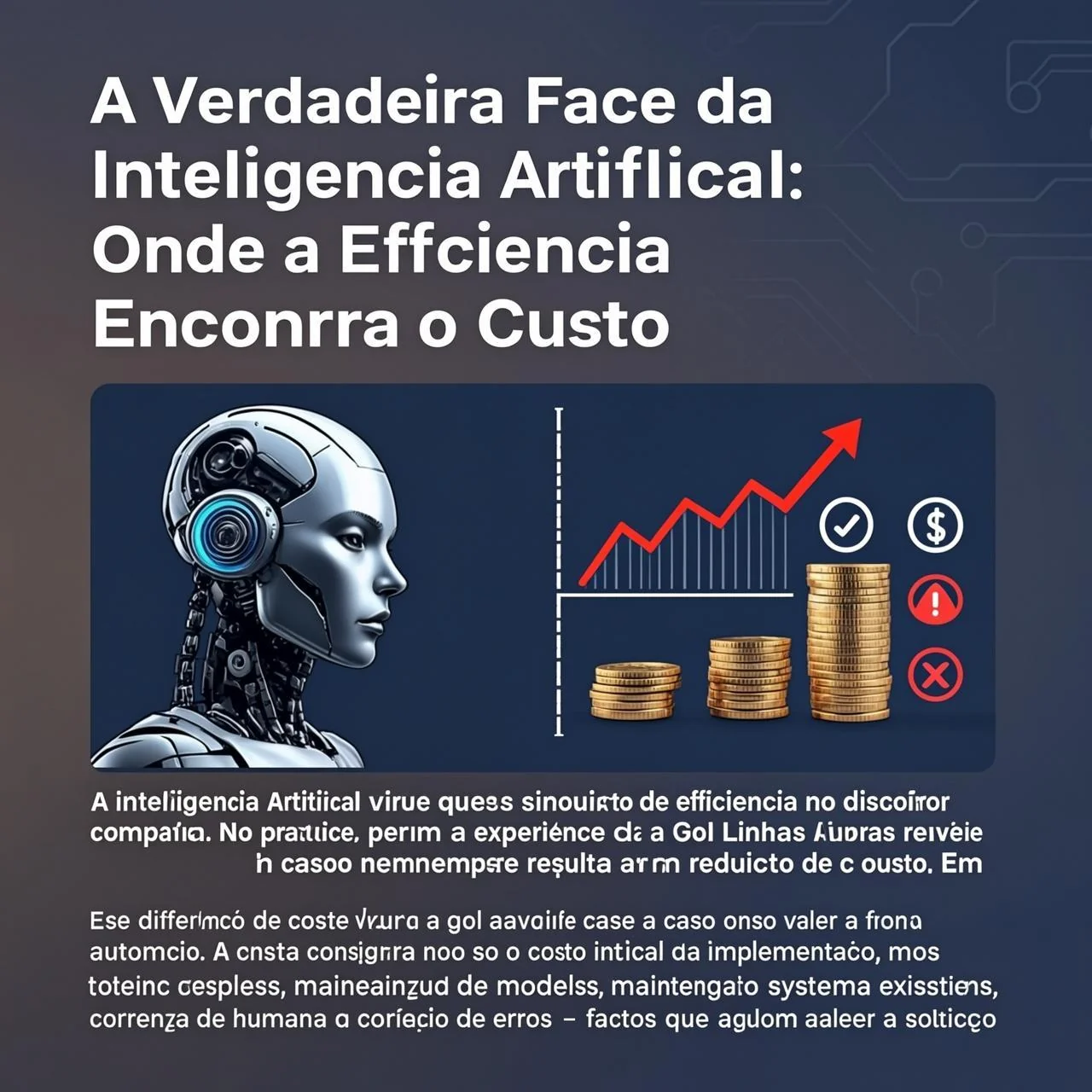 A Verdadeira Face da Inteligência Artificial: Onde a Eficiência Encontra o Custo