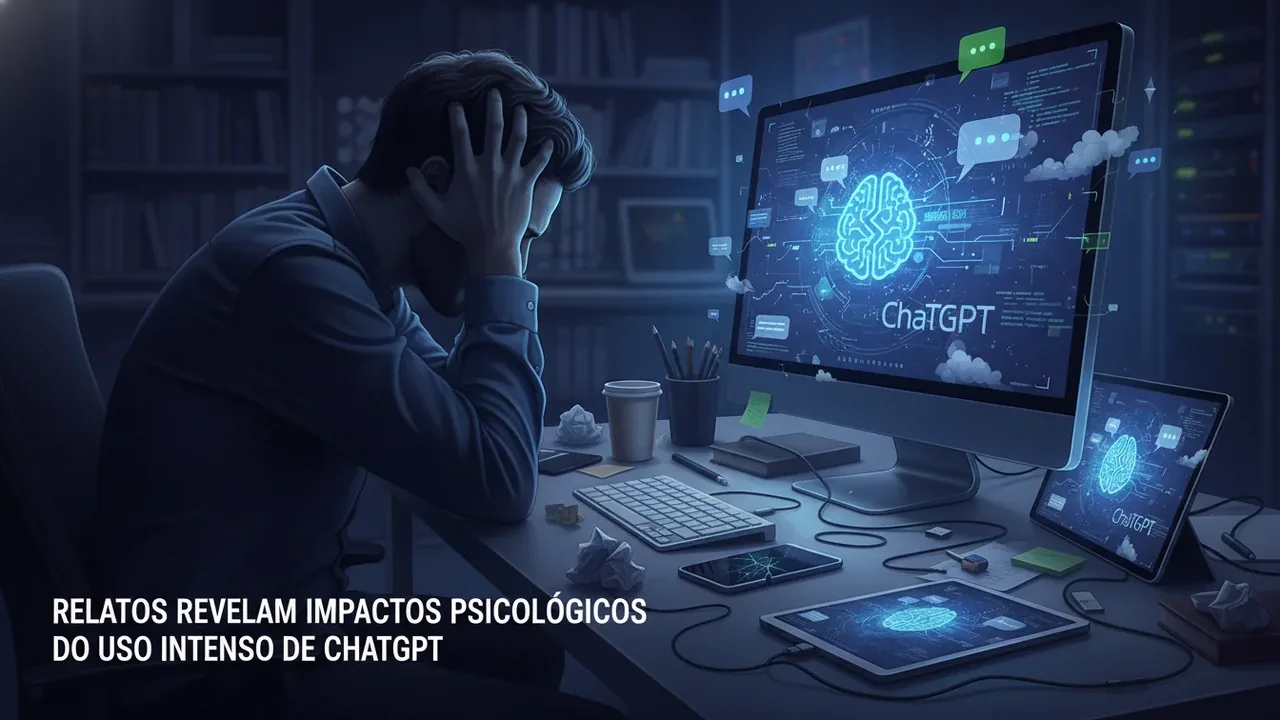 Relatos revelam impactos psicológicos do uso intenso de ChatGPT