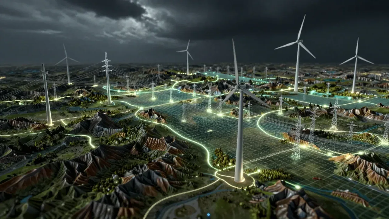 Onde Construir? A Estratégia Geográfica que Pode Blindar as Redes Elétricas Contra o Caos Climático