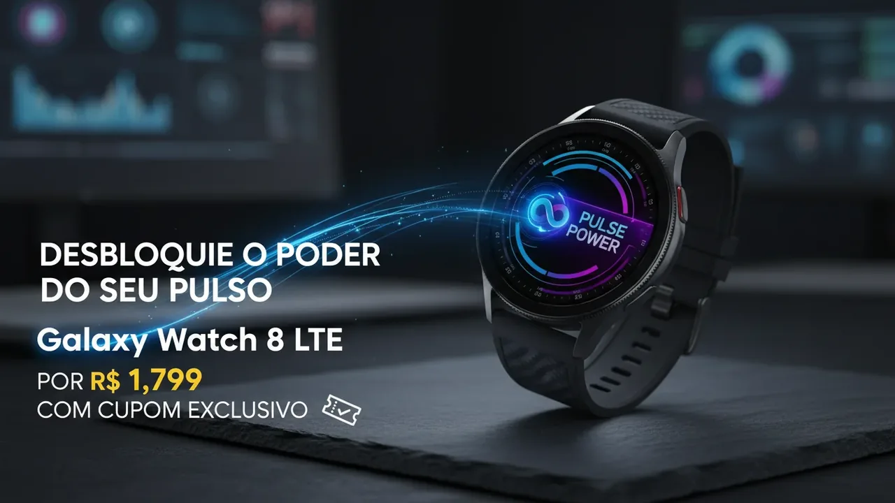 Desbloqueie o Poder do Seu Pulso: Galaxy Watch 8 LTE por R$ 1.799 com Cupom Exclusivo
