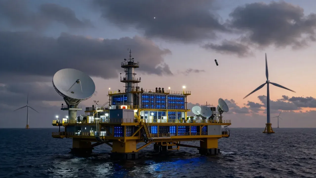 Plataformas oceânicas buscam suprir demanda energética da IA via Starlink