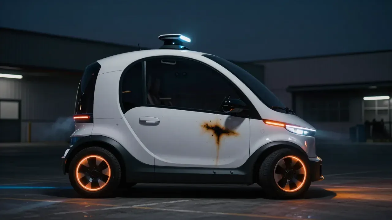 Falha Crítica em Robotáxis da Zoox: Como um Incidente de Incêndio Gerou um Recall em Toda a Frota da Amazon