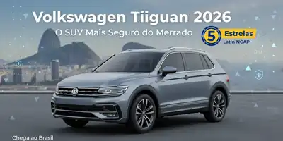 Volkswagen Tiguan 2026: O SUV Mais Seguro do Mercado Chega ao Brasil com 5 Estrelas no Latin NCAP