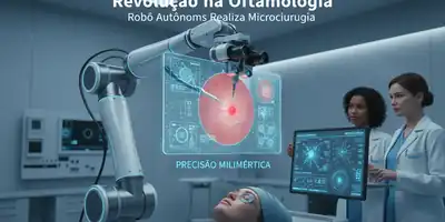 Revolução na Oftalmologia: Robô Autônomo Realiza Microcirurgia com Precisão Milimétrica na Retina