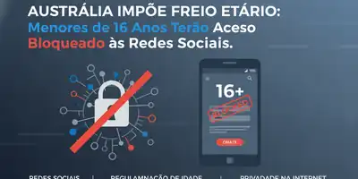 Austrália Impõe Freio Etário: Menores de 16 Anos Terão Acesso Bloqueado às Redes Sociais