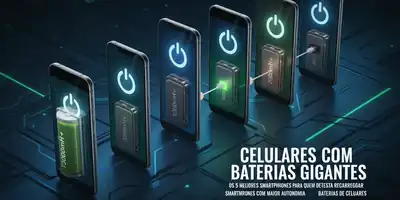 Celulares com Baterias Gigantes: Os 5 Melhores Smartphones para Quem Detesta Recarregar