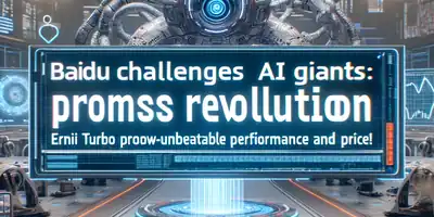 ## Baidu Desafia Gigantes da IA: ERNIE Turbo Promete Revolução com Desempenho e Preço Imbatível!
