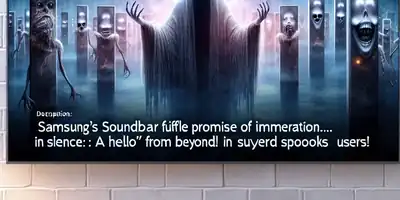 ## Soundbars da Samsung Cumprem Promessa de Imersão... No Silêncio: Um "Hello" Fantasmagórico Aterroriza Usuários!

