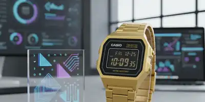 Casio Lança Relógio Dourado Totalmente Retrô Inspirado nos Anos 80