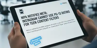 Meta é notificada pela MPA: Instagram não poderá usar classificação PG-13 para filtros de conteúdo de adolescentes