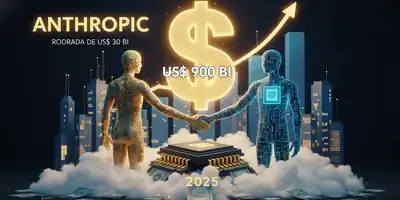 Anthropic negocia rodada de US$ 30 bi e atinge avaliação de US$ 900 bi