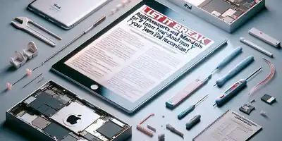 ## Deixe Quebrar: Apple Libera Peças e Manuais Para Você Ser o Técnico do Seu iPad!
