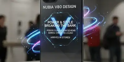 Nubia V80 Design: Poder e Estilo Sem Quebrar o Banco, Chega às Lojas!