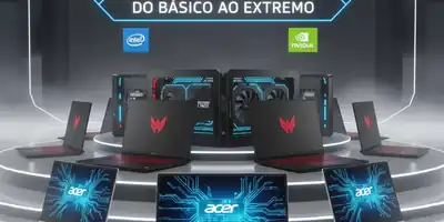 Acer Apresenta Nova Linha de Notebooks no Brasil: Do Básico ao Extremo em Tecnologia e Desempenho