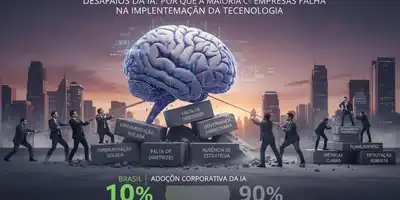 Desafios da IA: por que a maioria das empresas falha na implementação da tecnologia