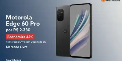 Motorola Edge 60 Pro por R$ 2.330: Economize 42% no Mercado Livre com Cupom de 5%