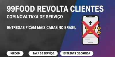99Food revolta clientes com nova taxa de serviço: entregas ficam mais caras no Brasil