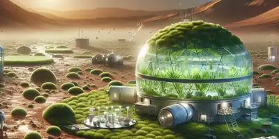 **Marte Verde: Algas e Bioplástico Moldam o Futuro da Colonização Espacial**
