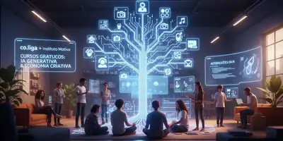 Cursos gratuitos capacitam brasileiros em inteligência artificial generativa para a economia criativa