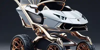 Lamborghini do Berço ao Asfalto: O Carrinho de Bebê que Acelera o Luxo Infantil
