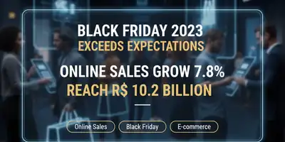 Black Friday 2023 Supera Expectativas: Vendas Online Crescem 7,8% e Atingem R$ 10,2 Bilhões