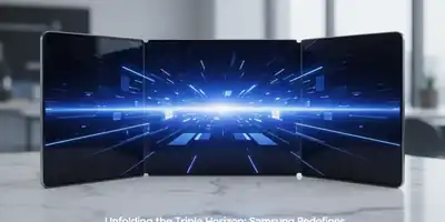 Desvendando o Triplo Horizonte: Samsung Redefine o Smartphone com Tela que se Dobra Duas Vezes!