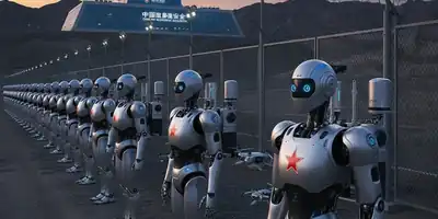 Robôs com IA a postos para vigiar fronteiras na China: o futuro da segurança já chegou!