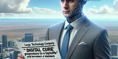 ## Microsoft no divã da IA: Executivo propõe "cura digital" para demissões e vira meme!
