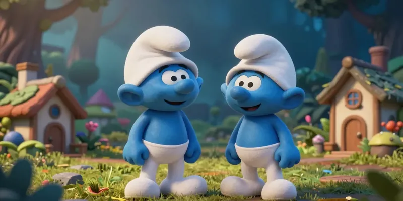 A Magia dos Smurfs Invade o Mundo de Talking Tom com Vila Interativa e Missões Ecológicas!