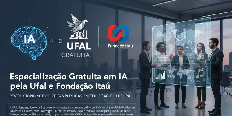 Especialização Gratuita em IA pela Ufal e Fundação Itaú: Revolucionando Políticas Públicas em Educação e Cultura