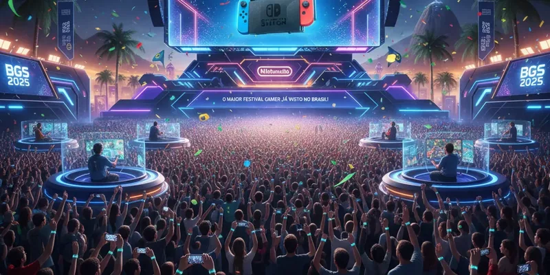 BGS 2025: A Grande Revelação do Nintendo Switch 2 e o Maior Festival Gamer Já Visto no Brasil!