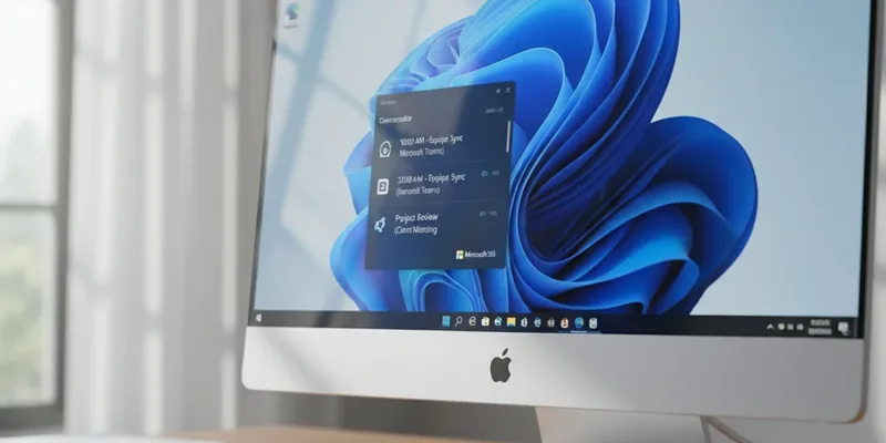 O Calendário do Windows 11 Vai Voltar a Mostrar Eventos Agendados na Barra de Tarefas