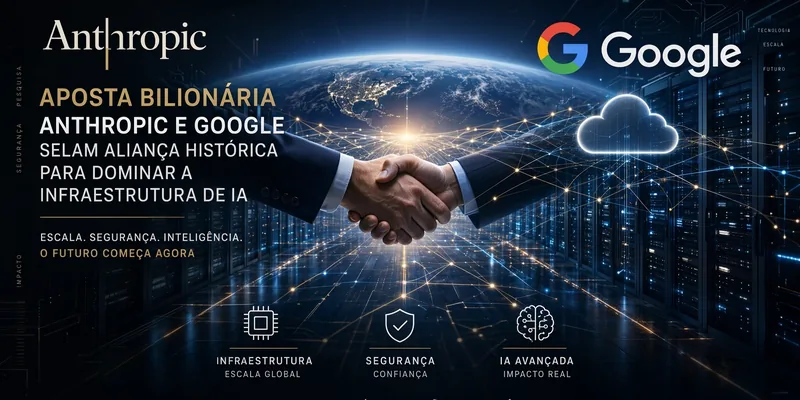 Aposta Bilionária: Anthropic e Google Selam Aliança Histórica para Dominar a Infraestrutura de IA