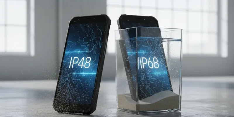 O Código da Resistência: IP48 ou IP68? Escolha a Blindagem Perfeita para o Seu Smartphone.