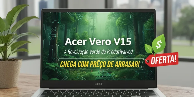 Acer Vero V15: A Revolução Verde da Produtividade Chega com Preço de Arrasar!