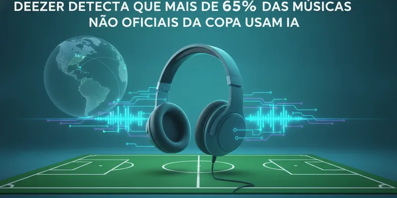Deezer detecta que mais de 65% das músicas não oficiais da Copa usam IA
