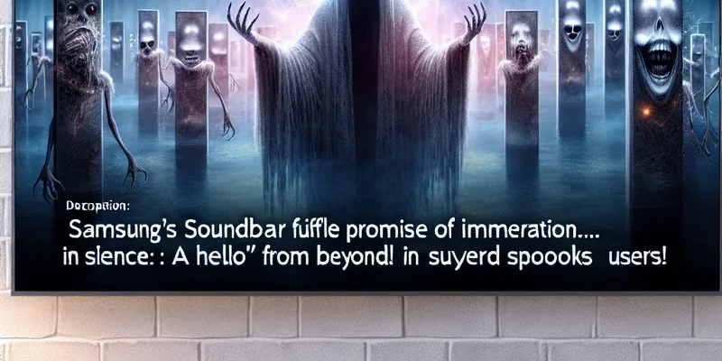 ## Soundbars da Samsung Cumprem Promessa de Imersão... No Silêncio: Um "Hello" Fantasmagórico Aterroriza Usuários!
